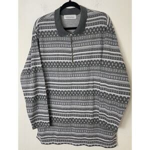 karen scott Men's Gray Quarter-Zip Pullover Size 2XL/ No Tag